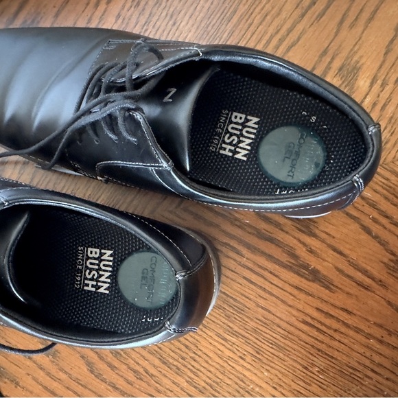 Men's Nunn Bush Carmelo Plain Toe Oxfords Black Dress Shoes 10.5 - Picture 6 of 14